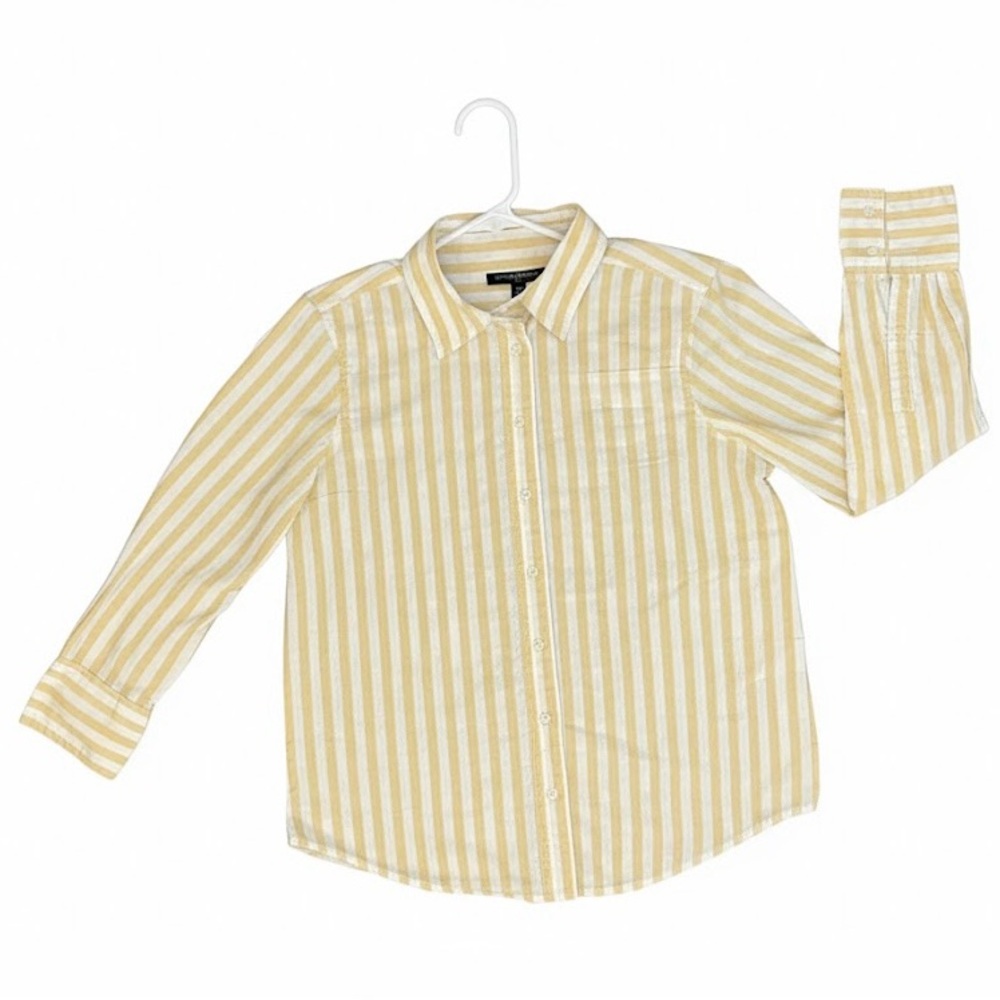 Banana Republic striped blue button down shirt XS